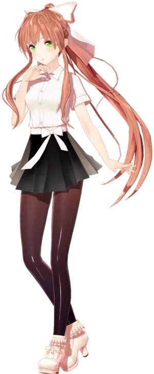 Doki Doki Literature Club Monika Standing Pose