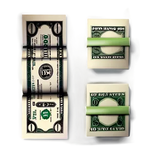 Dollar Bills Bundle Png 06132024 PNG image