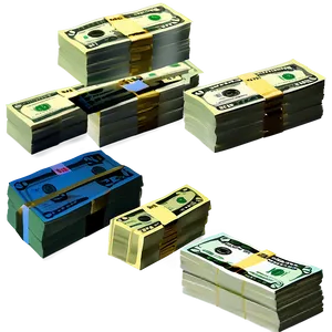 Dollar Bills Stack Side View Png 79 PNG image