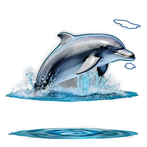 Dolphin In Water Png 60 PNG image