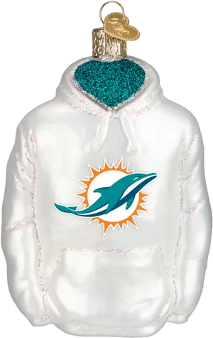 Dolphin Logo Christmas Ornament Hoodie PNG image