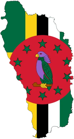 Dominica Mapand Flag Illustration PNG image