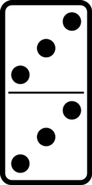 Domino Fiveand Four PNG image