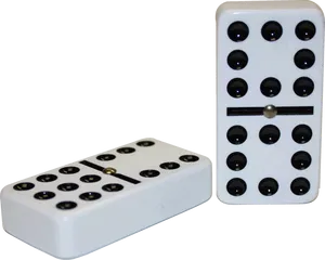 Domino Pieces Standingand Lying