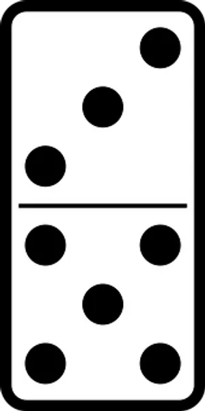 Domino Tile Six Three PNG image