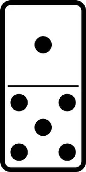 Domino Tile15 PNG image