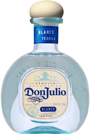 Don Julio Blanco Tequila Bottle PNG image