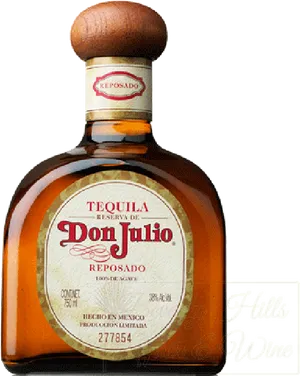 Don Julio Reposado Tequila Bottle PNG image