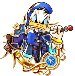 Donald Duck Mage Illustration PNG