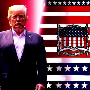 Donald Trump American Flag Png Wtc PNG image