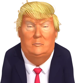 Donald Trump Caricature PNG image