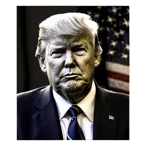 Donald Trump Presidential Portrait Png 1 PNG image