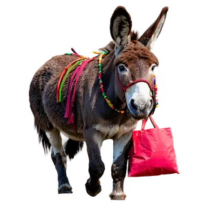Donkey Carrying Bags PNG Jgf
