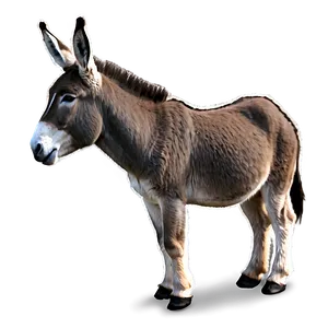 Donkey Illustration PNG 7