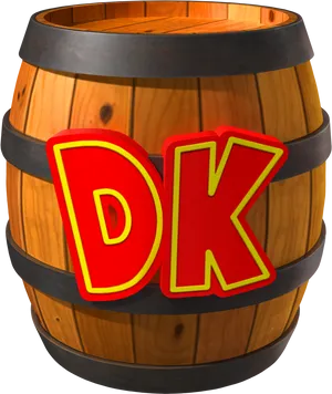 Donkey Kong Barrel D K Logo