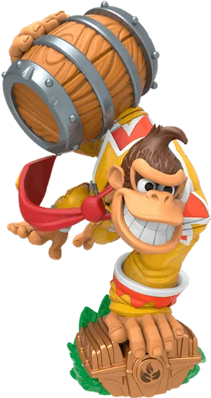 Donkey Kong Barrel Power Pose