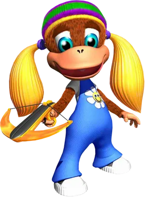 Donkey Kong Character Tiny Kong PNG image