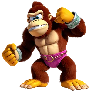 Donkey Kong In Battle Gear PNG 05232024 PNG