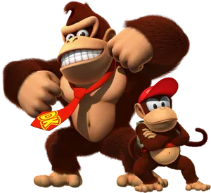 Donkey Kongand Diddy Kong PNG image