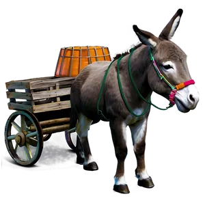 Donkey With Cart PNG Cph PNG