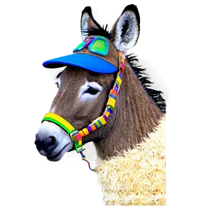 Donkey With Hat PNG Oas12