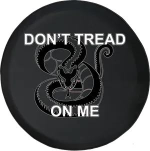 Dont Tread On Me Snake Design PNG image