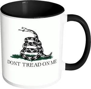 Dont Tread On Me Snake Mug PNG image