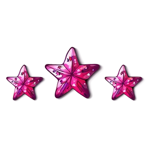 Doodle Pink Stars Png Tin PNG image