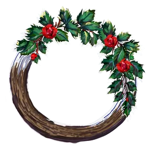 Door Hanging Wreath Png 57 PNG image