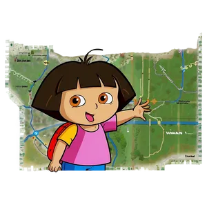 Dora And Map PNG 05242024 PNG