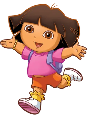 Dora The Explorer Animated Character PNG