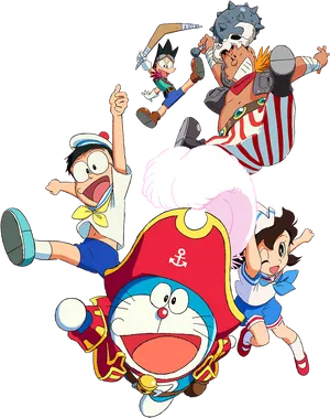 Doraemon_and_ Friends_ Adventure_ Fall PNG image