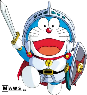 Doraemon Knight Illustration PNG