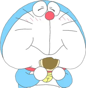 Doraemon Laughing Close Up PNG image