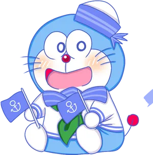 Doraemon Sailor Costume PNG image