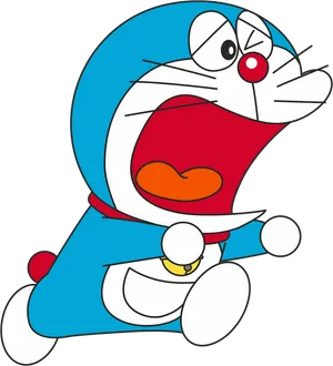 Doraemon_ Shocked_ Expression PNG image