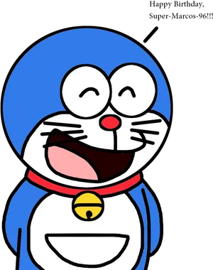 Doraemon Smiling Cartoon Character PNG image