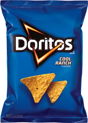 Doritos Cool Ranch Flavored Chips Package PNG image