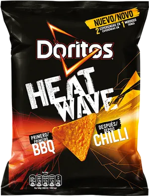 Doritos Heat Wave B B Q Chilli Flavor Package PNG image