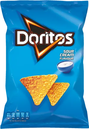 Doritos Sour Cream Flavour Package PNG image