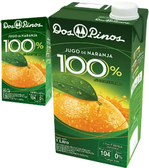 Dos Pinos Orange Juice Packaging PNG