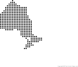 Dot Map Alaska Outline PNG