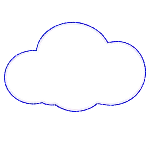 Dotted Line Cloud Shape Png Pgr PNG image