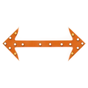 Dotted Orange Arrow PNG 06262024