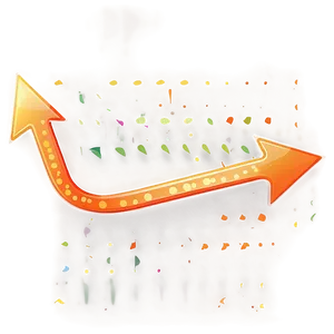 Dotted Orange Arrow PNG Kpp