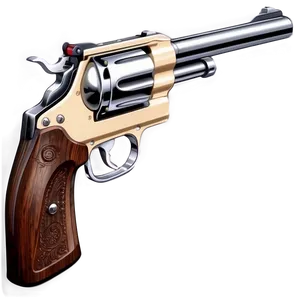 Double Action Revolver Graphic PNG 05242024