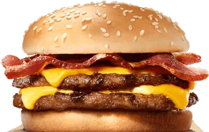 Double Bacon Cheeseburger Deluxe.jpg PNG image