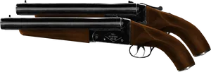 Double Barrel Shotgun Isolated