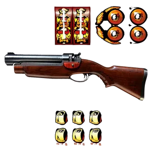 "double Barrel Shotgun PNG: Classic Firepower" Iof