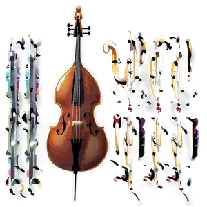 Double Bass In Jazz Band PNG 06242024 PNG